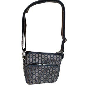 Fossil Monogram Crossbody Shoulder Bag With Adjustable Strap & Multiple Compartm